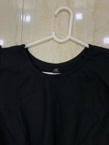 Black Tiered Midi Dress