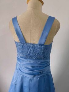 Powder Blue Satin Gown