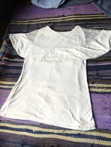 Elegant White Lace Top for Girls | Stylish