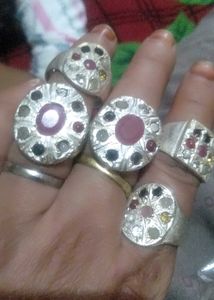 Pic Annie One Maharaja Style  Silver Colour Ring