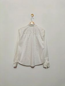 Ruffle White Shirt 🤍