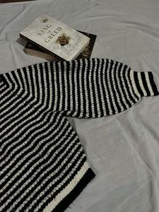 Striped Knit Sweater