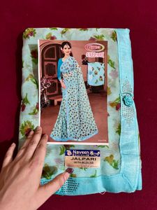 Sky Blue Saree (new With Tag)