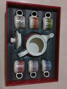 NEW Tea Set with 6 Cups and Kettle
