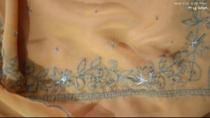 Elegant Coral Colour Sequence Saree