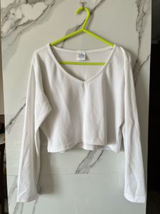 White Long Sleeve Top