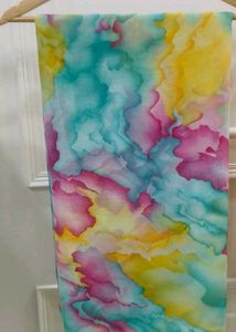 Elegant Tie-Dye Saree With Stitched Blouse