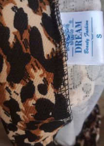 Leopard Print Midi Skirt
