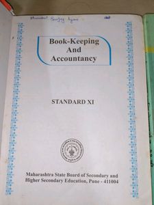 B.k And Accountancy Std 11th