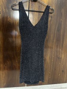 Sexy Black Sparkly Bodycon Dress