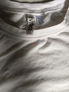 Cropped White Baby Tee