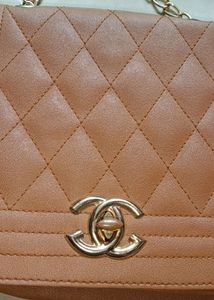 Chanel Inspired Tan Colour Slingbag