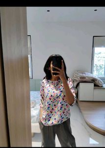DJ&amp;C Multicolor Geometric Print Top
