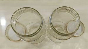 Set Of 3 Glass Jars 500ml Each