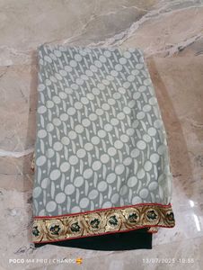 Elegant Embroidery Saree