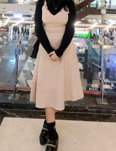 Beige Midi Dress