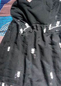 black Georgette top and tunic