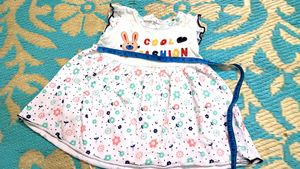 Baby Frock  Age 0 To 5 Month. Cotton.