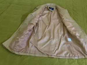 Vintage light Nude Leather Blazer Bust 34-36