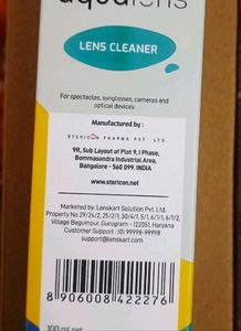 Aqua lens Cleaner Spray By Lenskart