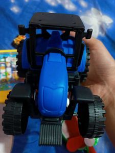 Toy Tractor - Blue & Black