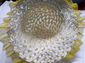 yellow cap for baby girl