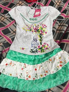 6 month Baby Girl T-shirt and Frock