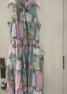 Pastel Paisley Print Dress Tiny Baby Size 36