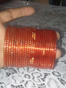 Orange Sparkly Bangles