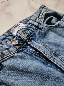Blue Wide Leg Jeans