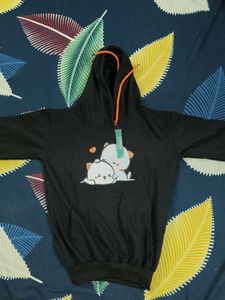 Cute Cat Print Hoodie