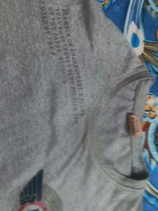 Gray Long Sleeve Graphic Tee