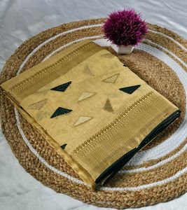 Elegant Beige Embroidered Saree