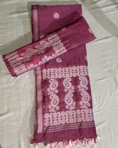 Elegant Purple Chadar Mekhela Set | Traditional As