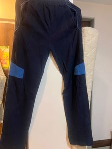 Blue Cotton Track Pants L Size