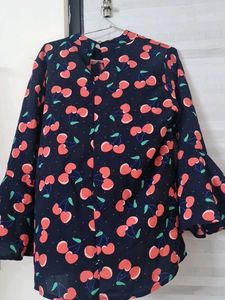 Cherry Print Blouse
