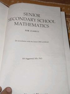 R S Agarwal Class 11 MATHS