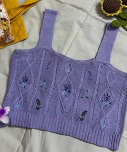 Lavender Knit Tank🍇