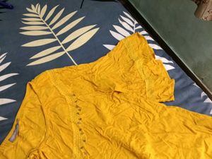Yellow Embellished Top