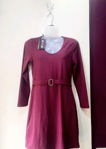 Maroon Dress