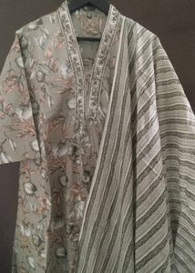 New Unused PureCotton Kurti Dupatta Set