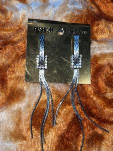 Sparking Sliver Tassel Earings