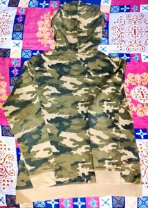 Camo Print Hoodie