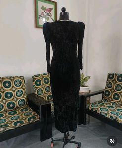 Black Velvet Party Dress ❤️‍🔥❤️‍🔥