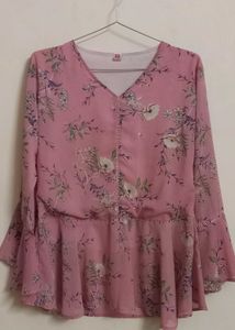 Floral Pink Blouse