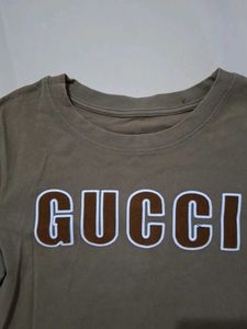 Gucci Brown Graphic Tee