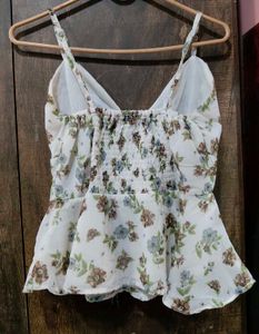 Floral Tie-Front Crop Cami Top🌷