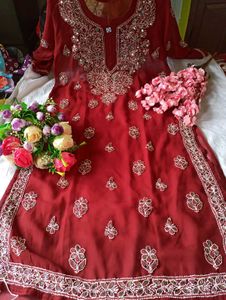 Never used.. Chikankari Mirror Work kurti