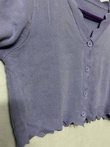 Urbanic Lavender Knit Crop Top