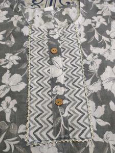 Floral Print Kurta Set